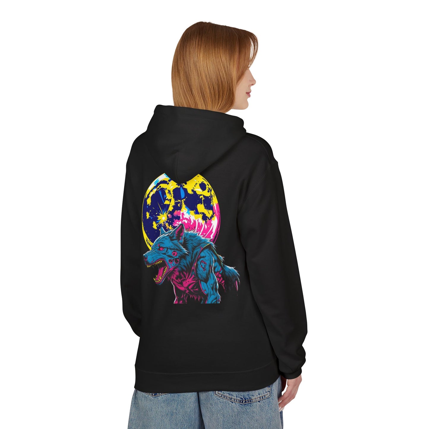Retro Wolf Graphic Hoodie