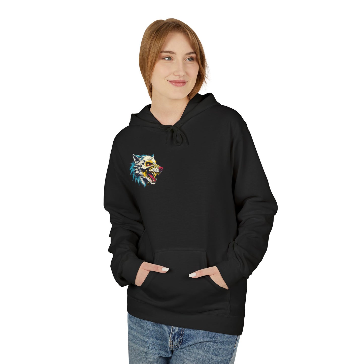 Retro Wolf Graphic Hoodie